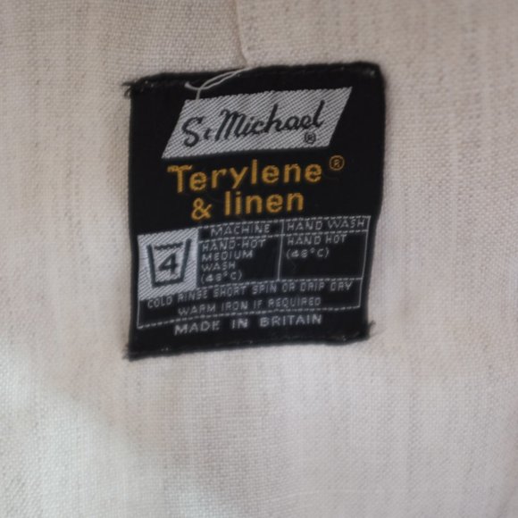 St Michael's Terylene Linen safari utility jacket belted 42 - Picture 5 of 11